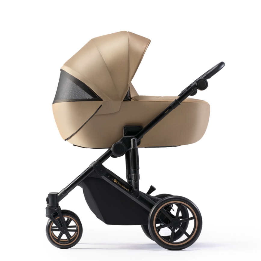 KINDERKRAFT SELECT - Kombinirana kolica 3u1 PRIME 2 Premium Sandrose beige + autosjedalica
