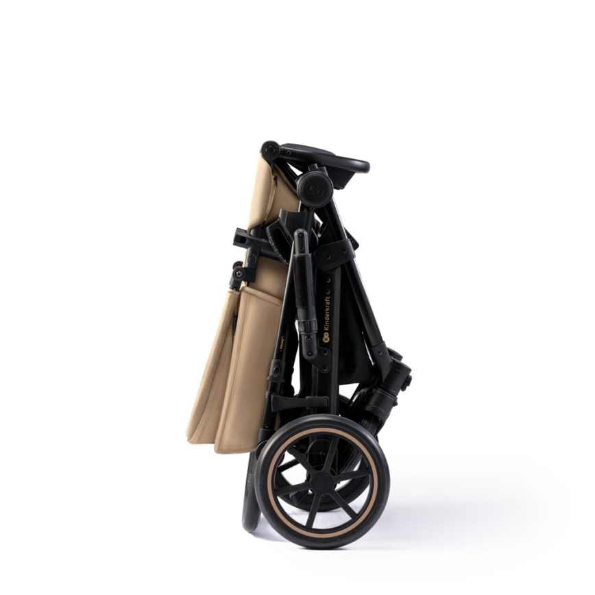KINDERKRAFT SELECT - Kombinirana kolica 3u1 PRIME 2 Premium Sandrose beige + autosjedalica