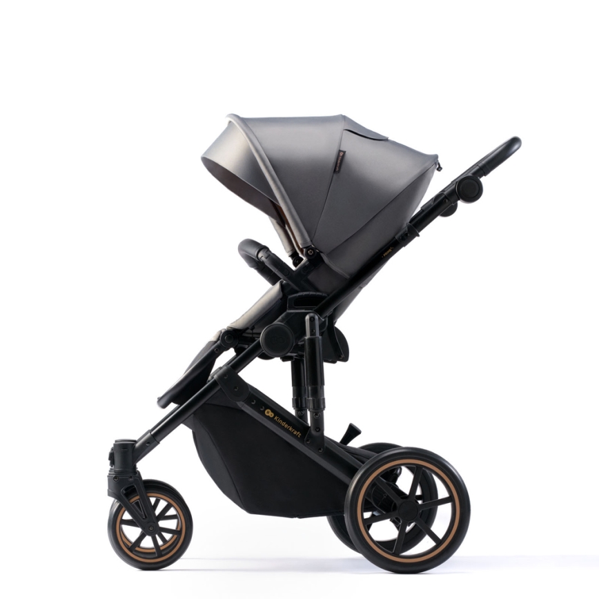 KINDERKRAFT SELECT - Kombinirana kolica 3u1 PRIME 2 Premium Shadow grey + autosjedalica
