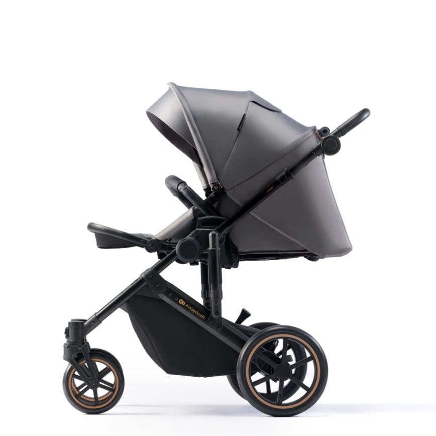 KINDERKRAFT SELECT - Kombinirana kolica 3u1 PRIME 2 Premium Shadow grey + autosjedalica