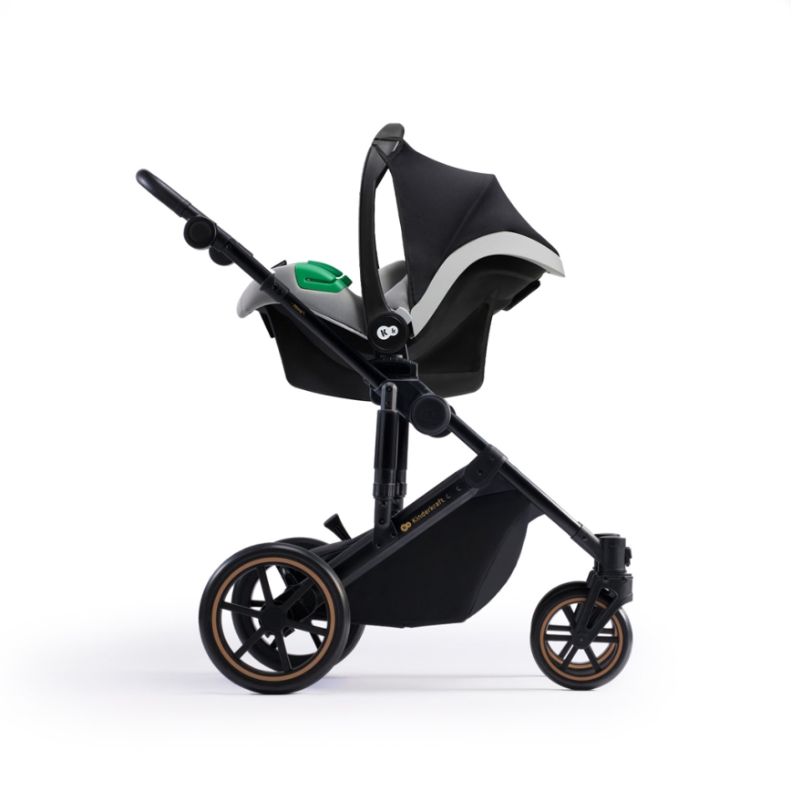 KINDERKRAFT SELECT - Kombinirana kolica 3u1 PRIME 2 Premium Shadow grey + autosjedalica