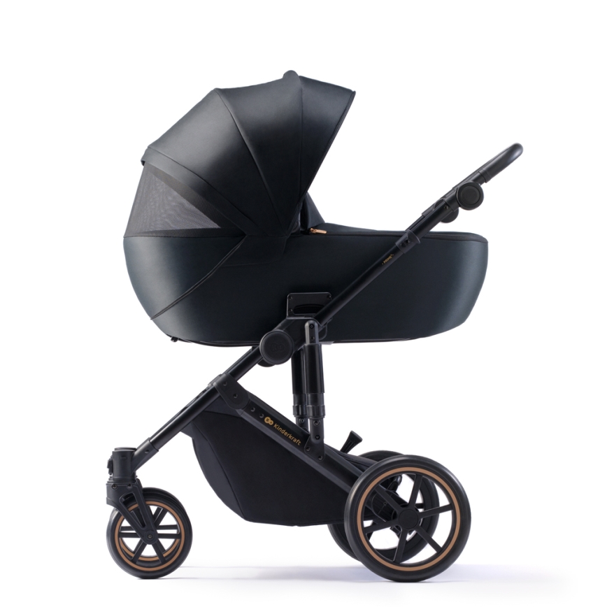 KINDERKRAFT SELECT - Kombinirana kolica 3u1 PRIME 2 Premium Venezian black + autosjedalica