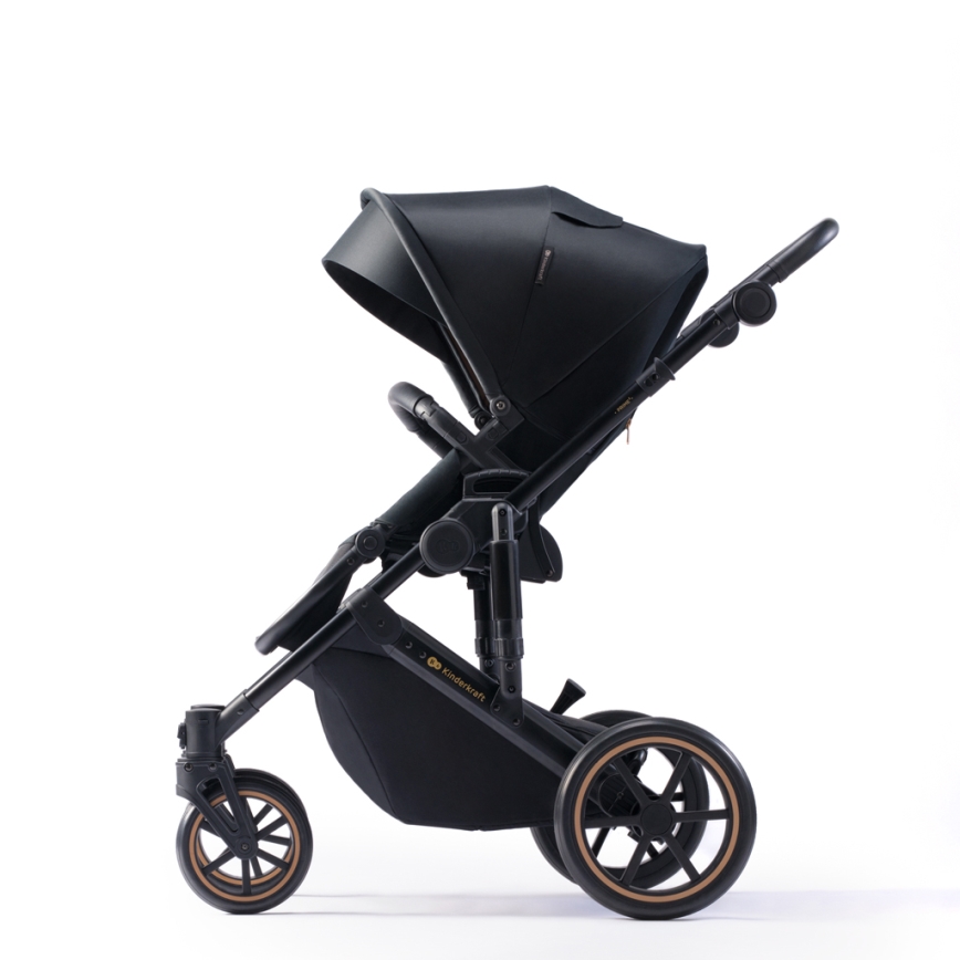 KINDERKRAFT SELECT - Kombinirana kolica 3u1 PRIME 2 Premium Venezian black + autosjedalica