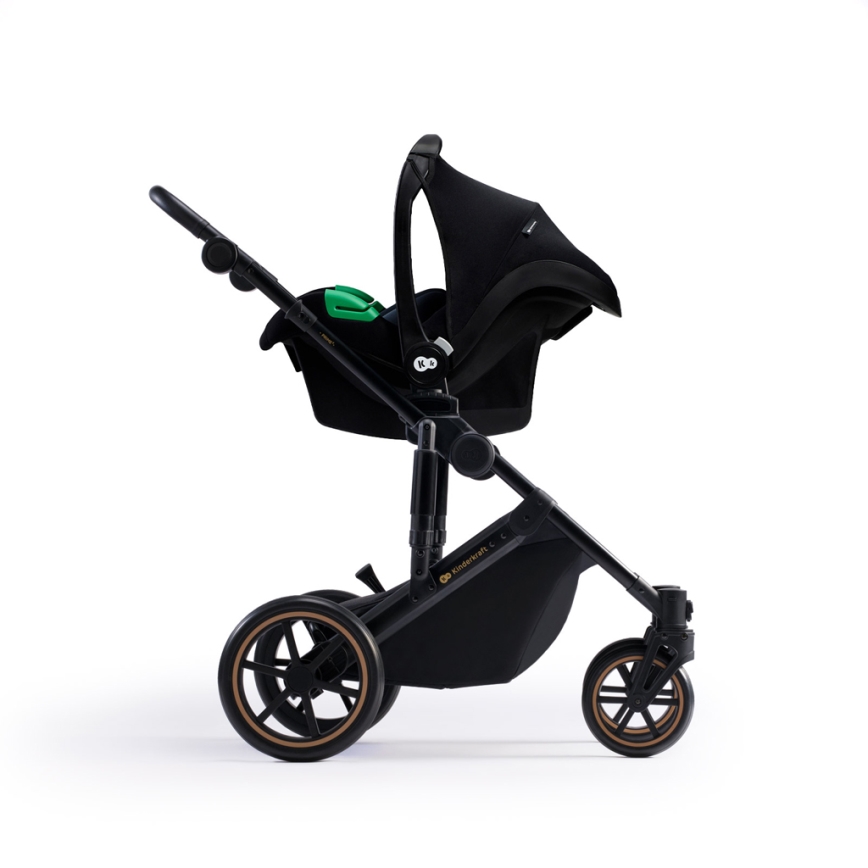 KINDERKRAFT SELECT - Kombinirana kolica 3u1 PRIME 2 Premium Venezian black + autosjedalica