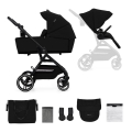 KINDERKRAFT SELECT - Kombinirani dječji kolica 2u1 YOXI Pure black