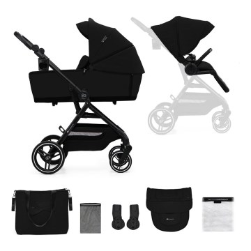 KINDERKRAFT SELECT - Kombinirani dječji kolica 2u1 YOXI Pure black