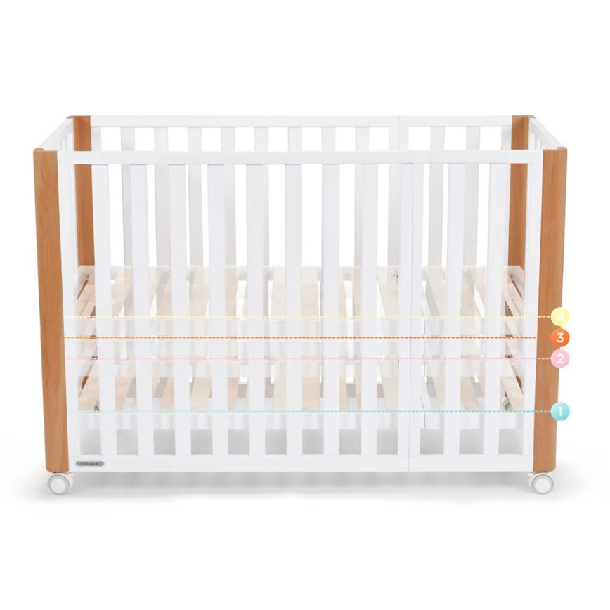 KINDERKRAFT SELECT - KOYA Premium dječji krevetić 4u1 buk/bor