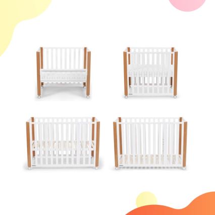 KINDERKRAFT SELECT - KOYA Premium dječji krevetić 4u1 buk/bor