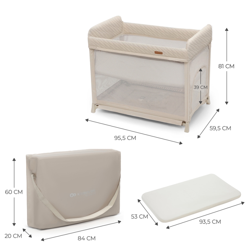 KINDERKRAFT SELECT - Putni krevetić MOON DREAM bež