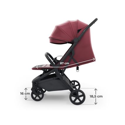 KINDERKRAFT SELECT - Sportska dječja kolica NUBI 3 Dark Ruby
