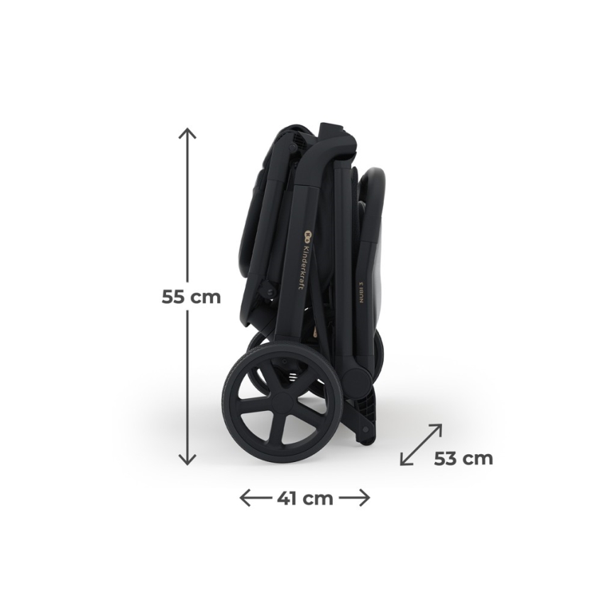 KINDERKRAFT SELECT - Sportska dječja kolica NUBI 3 Midnight Black