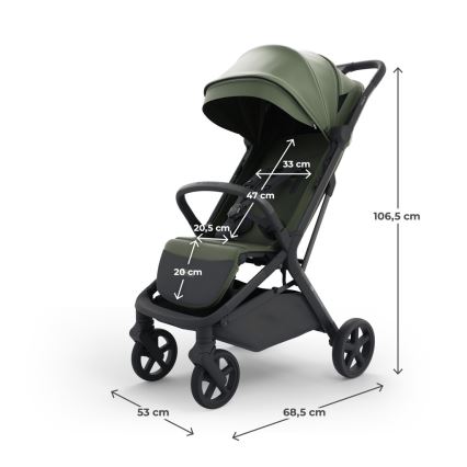 KINDERKRAFT SELECT - Sportska dječja kolica NUBI 3 Mystic Green