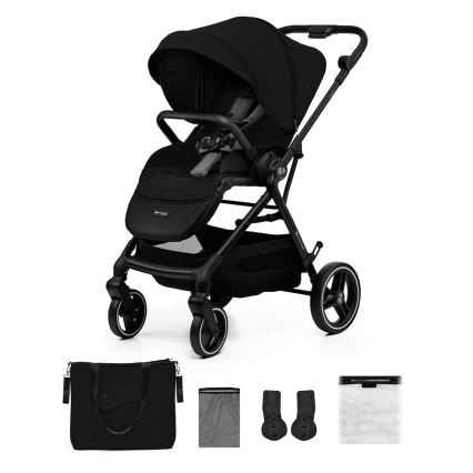 KINDERKRAFT SELECT - Sportska dječja kolica YOXI Pure black