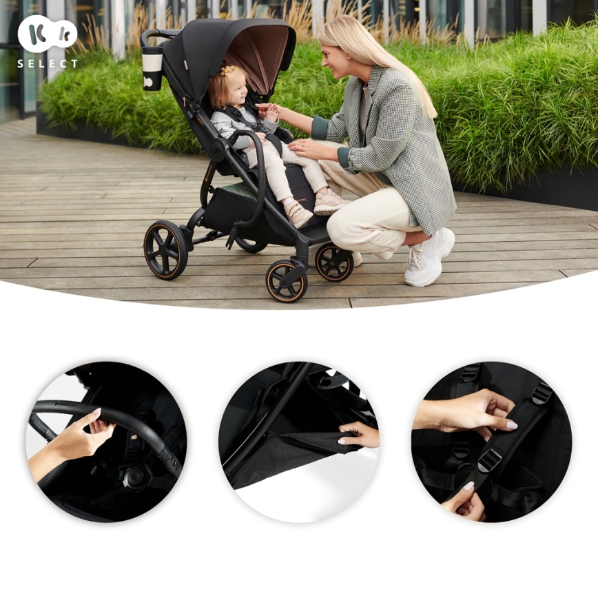 KINDERKRAFT SELECT - Sportska kolica MITZY Ink black