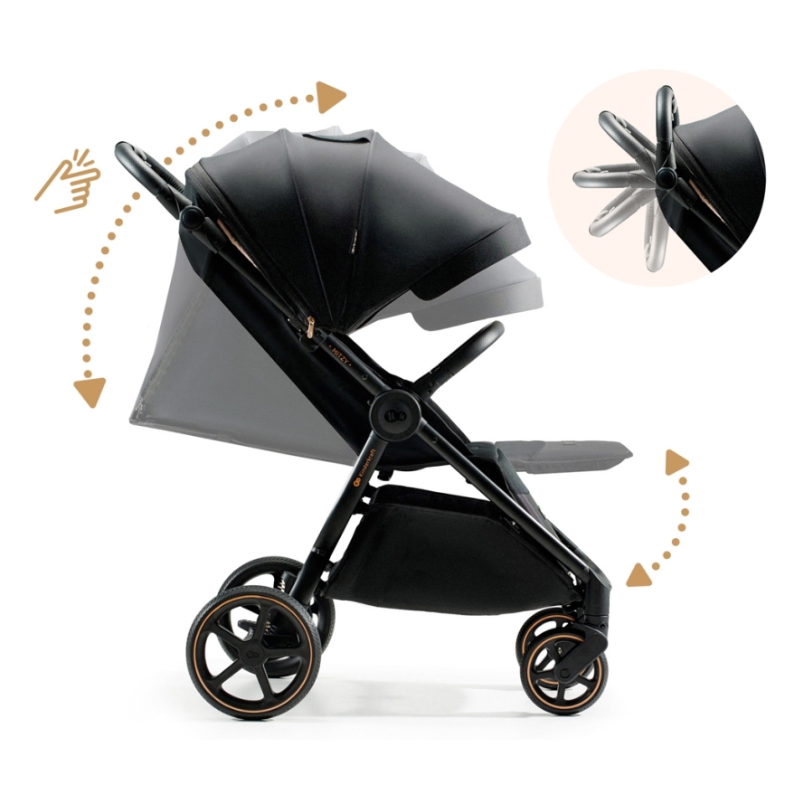 KINDERKRAFT SELECT - Sportska kolica MITZY Ink black