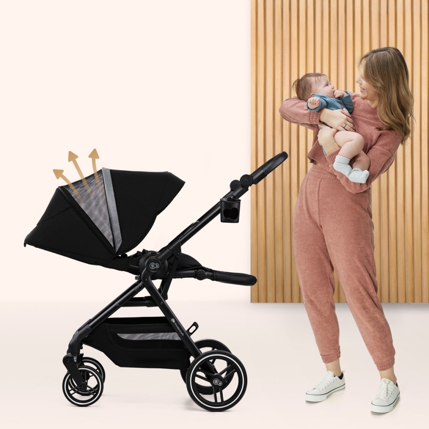 KINDERKRAFT SELECT - Sportska kolica YOXI Pure black