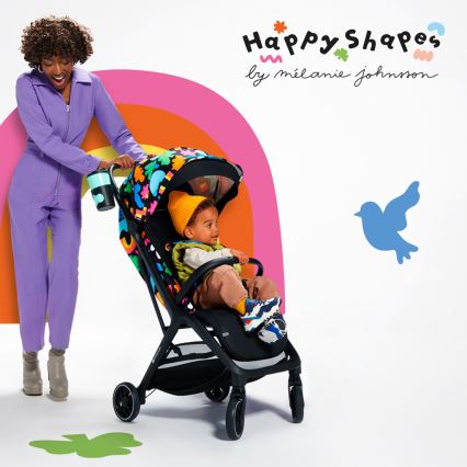 KINDERKRAFT SELECT - Sportski dječji kolica NUBI 2 Happy shapes