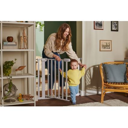 KINDERKRAFT - Sigurnosna pregrada LOCK&GO 75-103 cm bijela