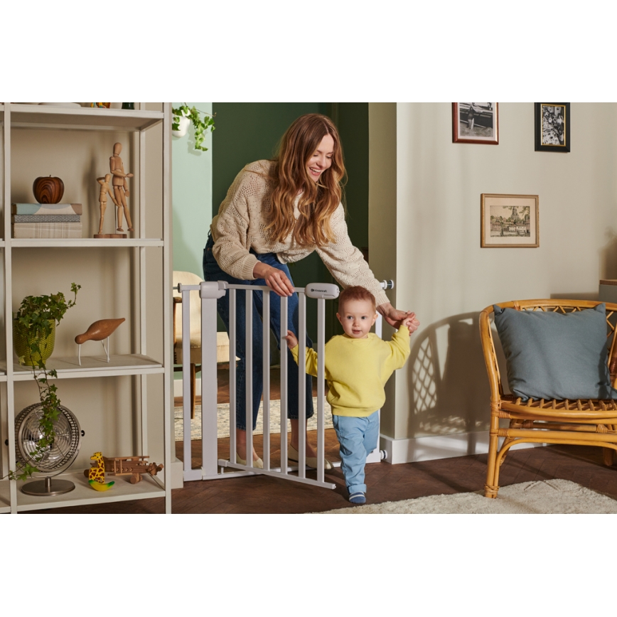 KINDERKRAFT - Sigurnosna pregrada LOCK&GO 75-103 cm bijela