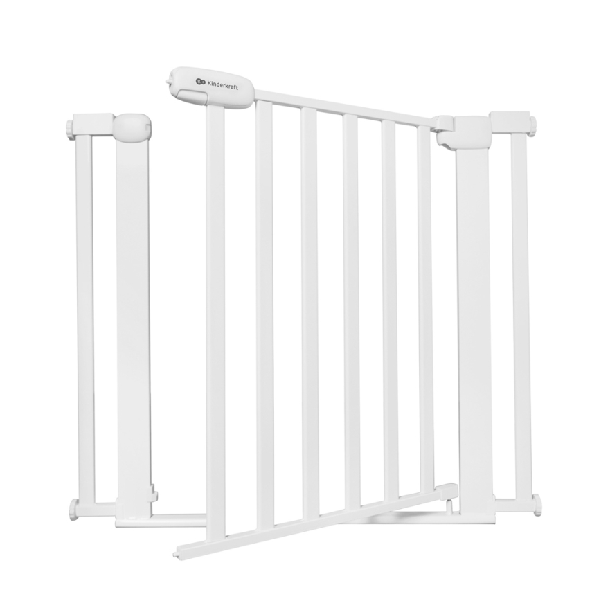 KINDERKRAFT - Sigurnosna pregrada LOCK&GO 75-103 cm bijela