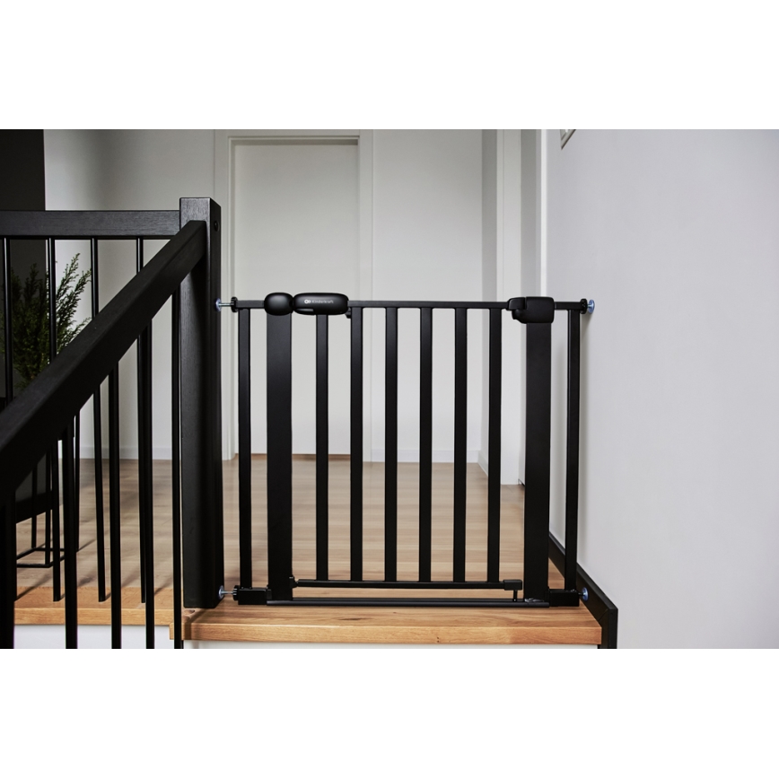 KINDERKRAFT - Sigurnosna pregrada LOCK&GO 75-103 cm crna