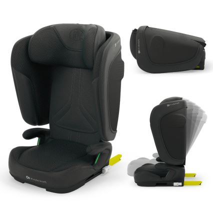 KINDERKRAFT - Sklopiva autosjedalica UNITY 2 i-Size 100-150 cm crna