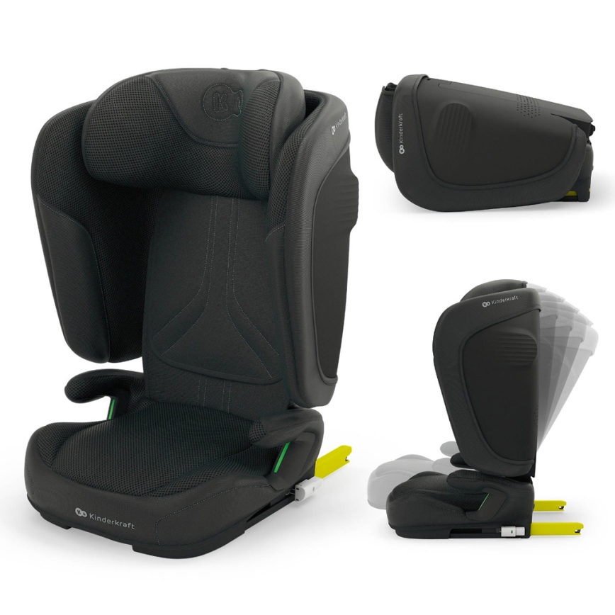 KINDERKRAFT - Sklopiva autosjedalica UNITY 2 i-Size 100-150 cm crna