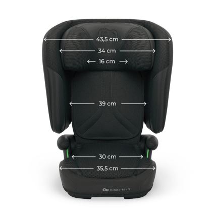 KINDERKRAFT - Sklopiva autosjedalica UNITY 2 i-Size 100-150 cm crna