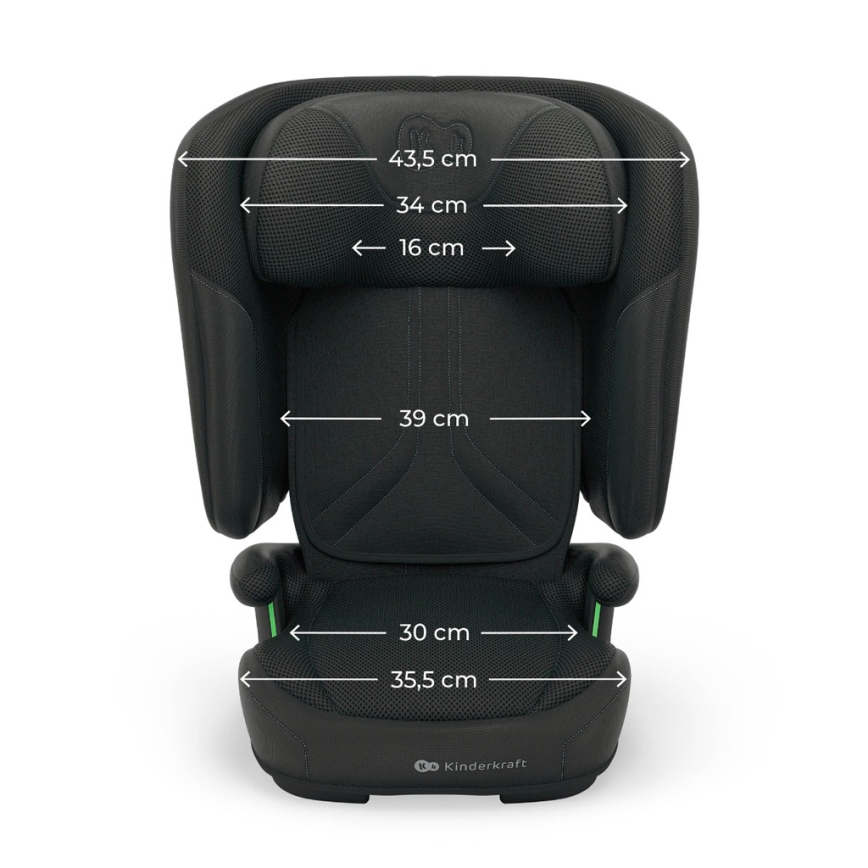 KINDERKRAFT - Sklopiva autosjedalica UNITY 2 i-Size 100-150 cm crna