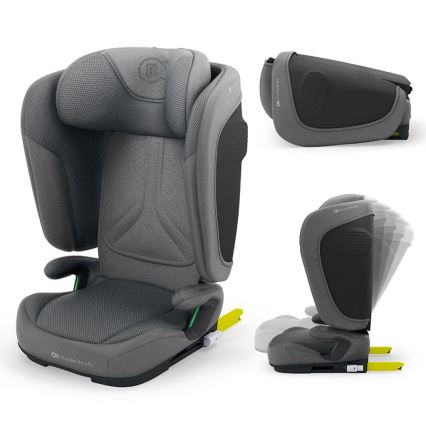 KINDERKRAFT - Sklopiva autosjedalica UNITY 2 i-Size 100-150 cm siva