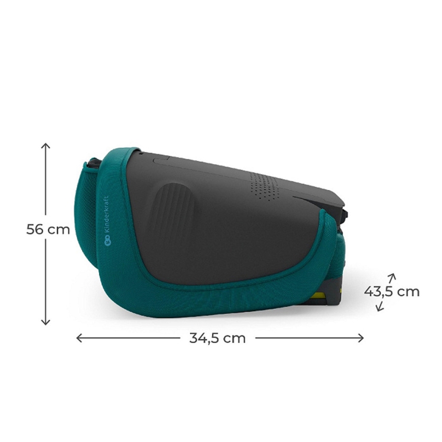 KINDERKRAFT - Sklopiva autosjedalica UNITY 2 i-Size 100-150 cm tirkizna