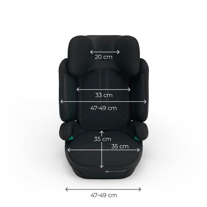 KINDERKRAFT - Sklopiva autosjedalica XPAND 2 PRO 100-150 cm crna