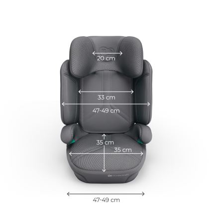 KINDERKRAFT - Sklopiva autosjedalica XPAND 2 PRO 100-150 cm siva