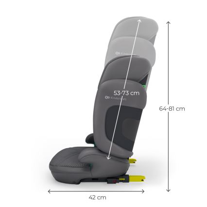 KINDERKRAFT - Sklopiva autosjedalica XPAND 2 PRO 100-150 cm siva