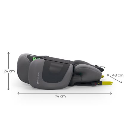 KINDERKRAFT - Sklopiva autosjedalica XPAND 2 PRO 100-150 cm siva