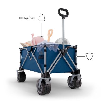 KINDERKRAFT - sklopiva transportna kolica WAGON ROLLSTER, plava