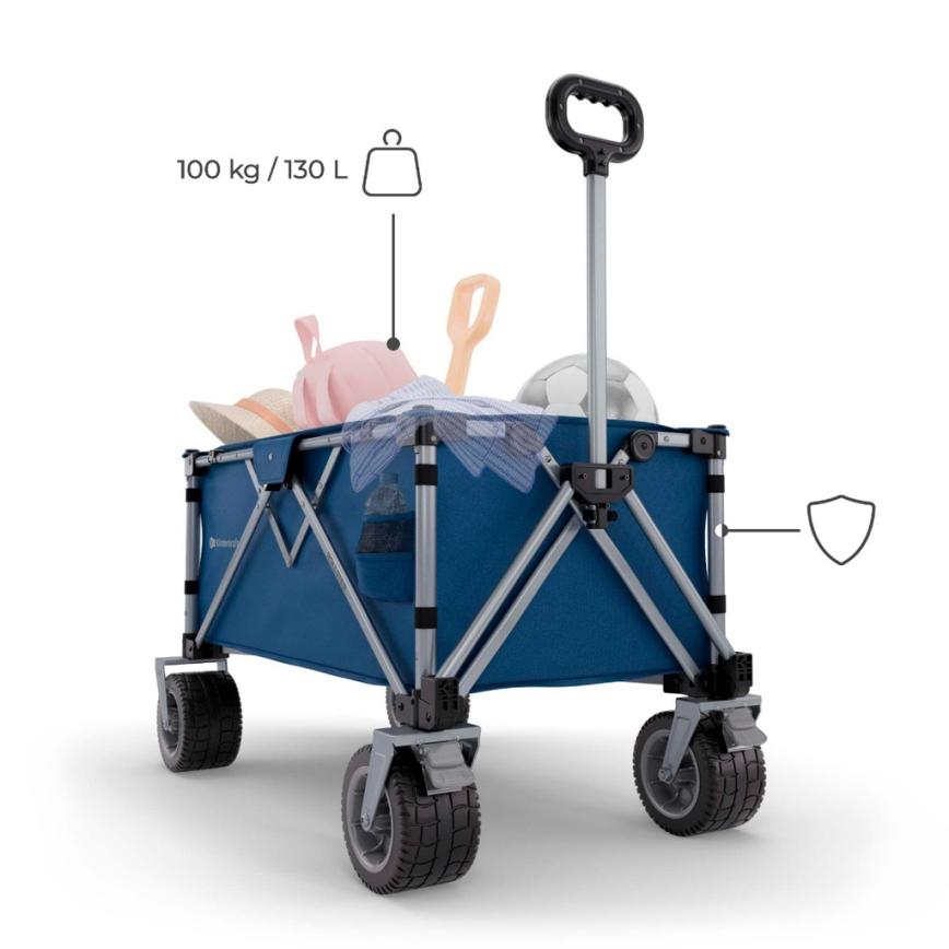 KINDERKRAFT - sklopiva transportna kolica WAGON ROLLSTER, plava