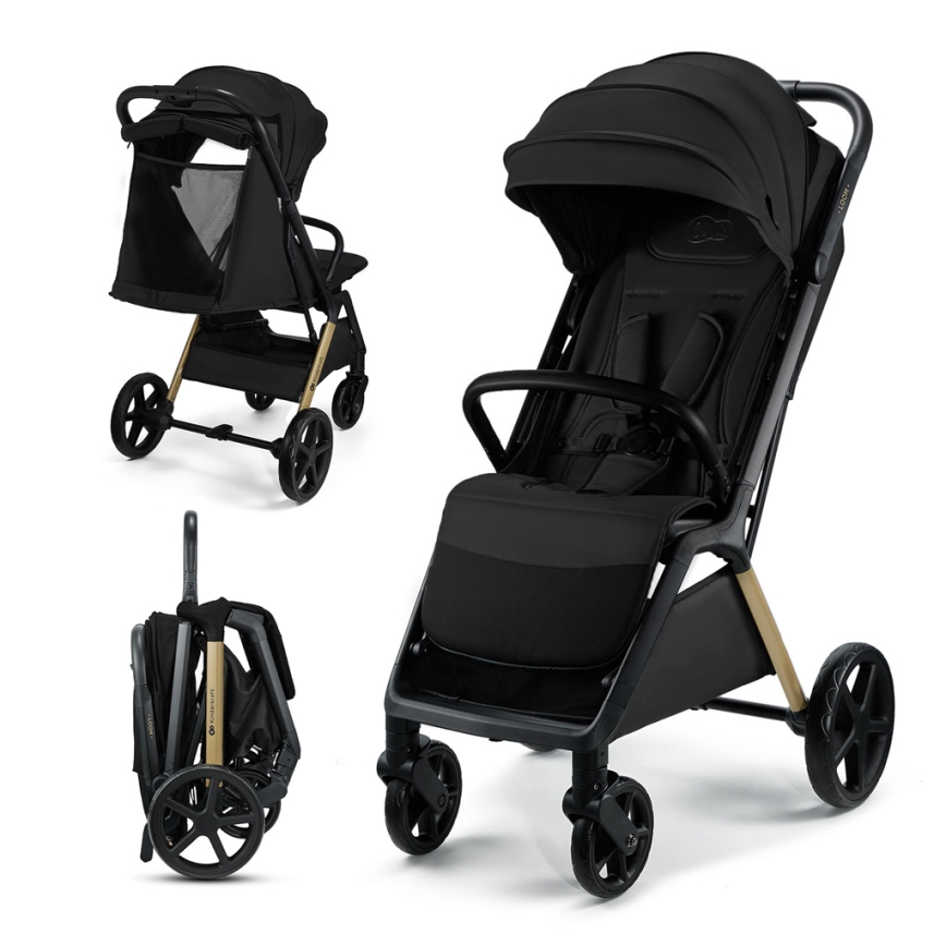 KINDERKRAFT - Sportski kolica LOOM crna