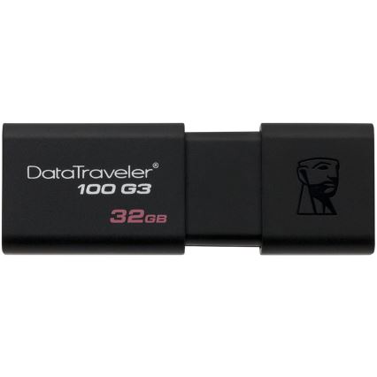 Kingston - Flash USB stick DATATRAVELER 100 G3 USB 3.0 32GB crni