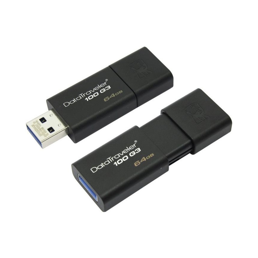 Kingston - Flash USB stick DATATRAVELER 100 G3 USB 3.0 64GB crni