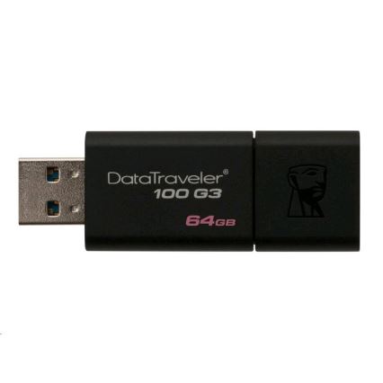 Kingston - Flash USB stick DATATRAVELER 100 G3 USB 3.0 64GB crni