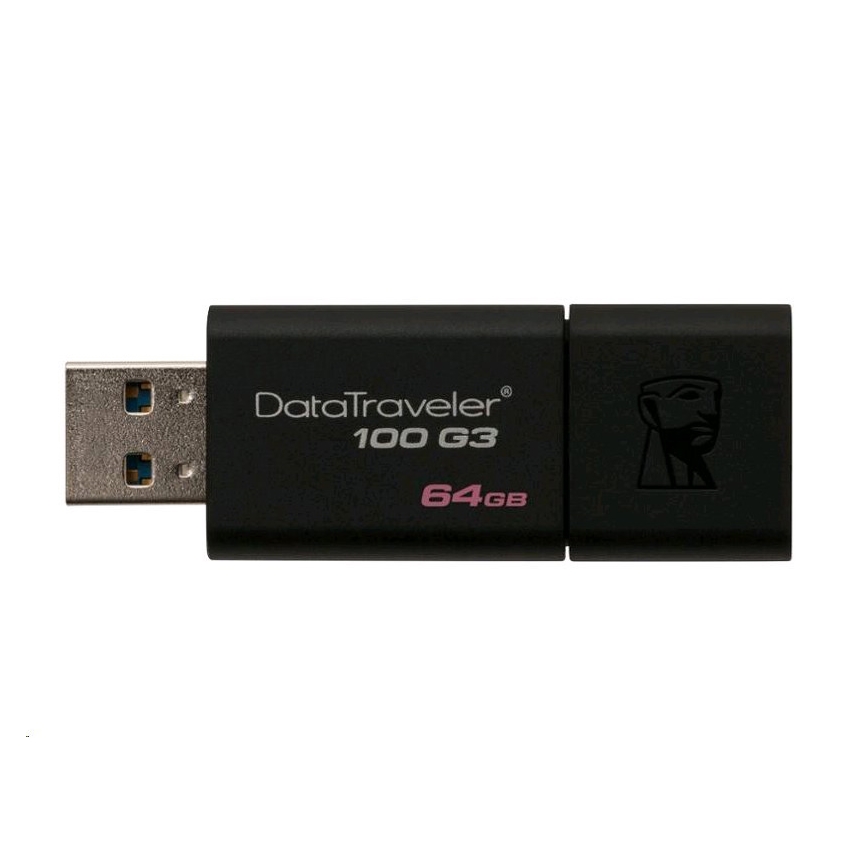 Kingston - Flash USB stick DATATRAVELER 100 G3 USB 3.0 64GB crni
