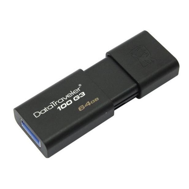 Kingston - Flash USB stick DATATRAVELER 100 G3 USB 3.0 64GB crni