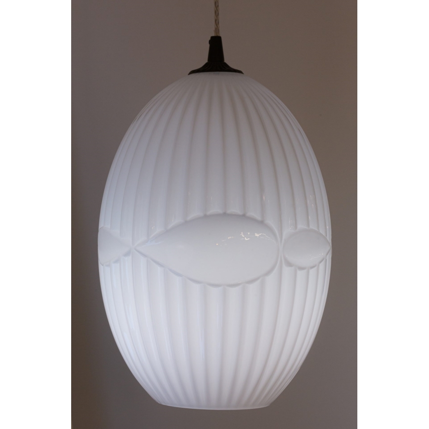 Luster na sajli ELLIPTIC 1xE27/11W/230V bijela
