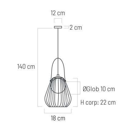 Zidna lampa MEMORY 1xG9/4W/230V bijela/smeđa