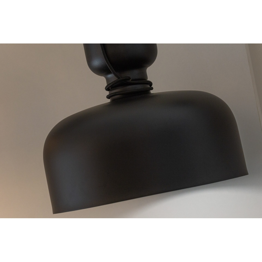 Luster na sajli ABEL 2xE27/11W/230V pr. 28 cm crna
