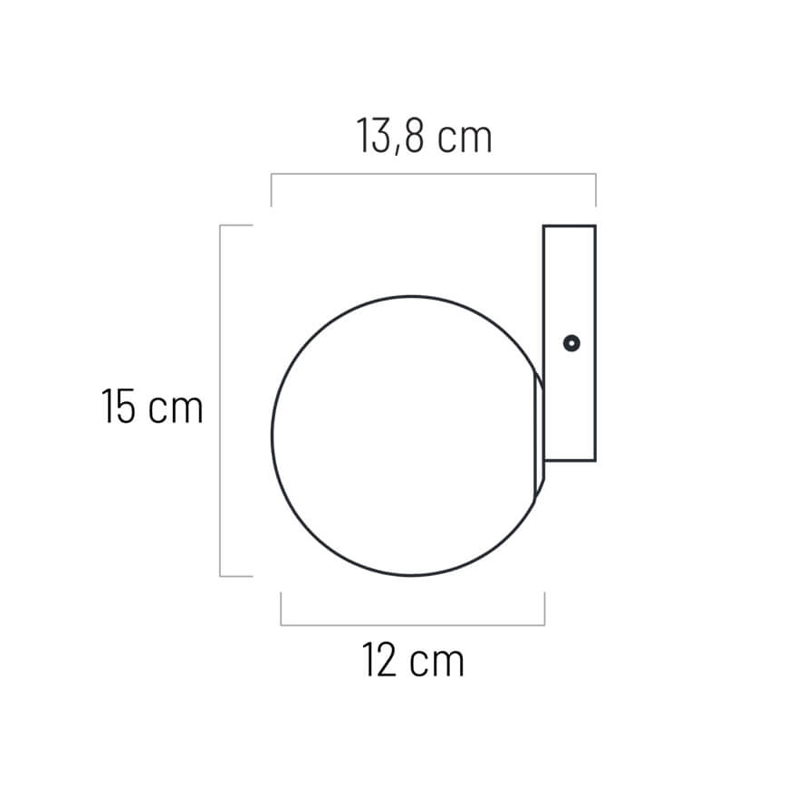 LED Zidna svjetiljka za kupaonicu ARIA 1xG9/5W/230V IP44 bijela
