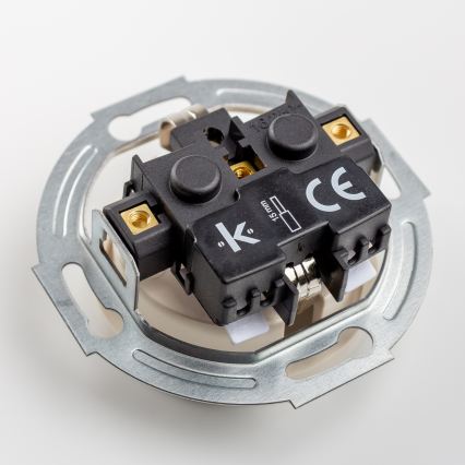 Kliklap - Retro bežna kućna utičnica s okvirom SCHUKO 230V/16A