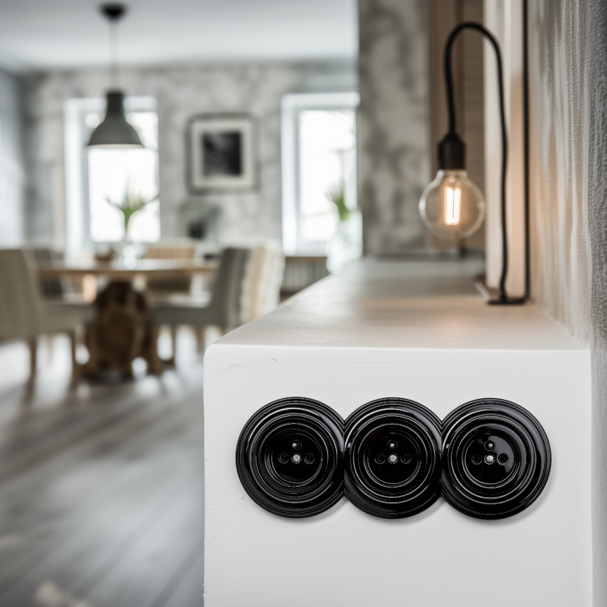 Kliklap - Retro crni srednji okvir