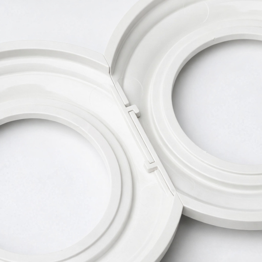 Kliklap - Retro keramički završni okvir, bijeli